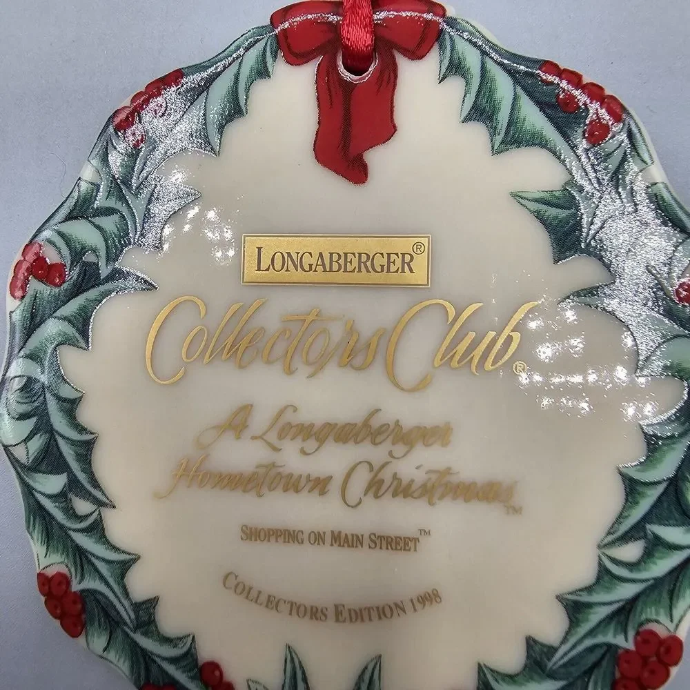 Longaberger Collectors Club Ornament 1998 Hometown Christmas Original Box